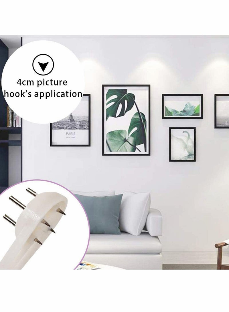 KASTWAVE Picture Hangers for Hardwall Concrete Wall Hanging Photo Frames Drywall Hook Art Painting Display Hangers Clock Wedding Photos Hanging Hardware Kit for Home Office  - Image 4