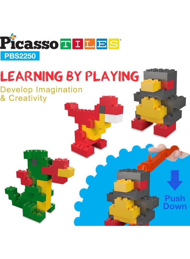 PicassoTiles كتل البناء المغناطيسية بيكاسو 2250 قطعة - Image 4