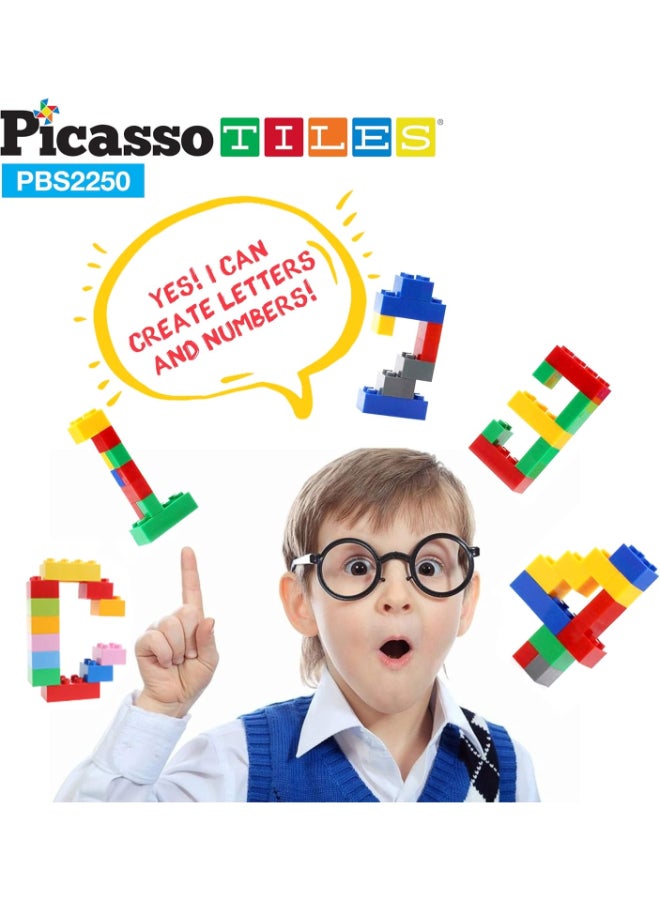 PicassoTiles كتل البناء المغناطيسية بيكاسو 2250 قطعة - Image 5