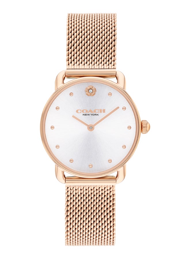COACH ساعة يد نسائية من الستانلس ستيل بعقارب دائرية الشكل 14504222 - 28 ملم - Image 1