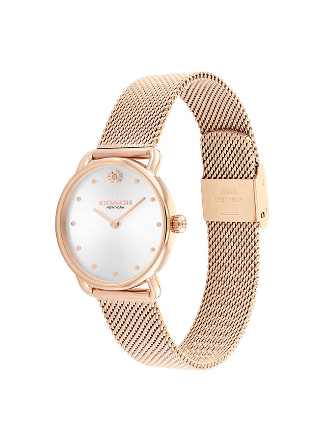 COACH ساعة يد نسائية من الستانلس ستيل بعقارب دائرية الشكل 14504222 - 28 ملم - Image 2