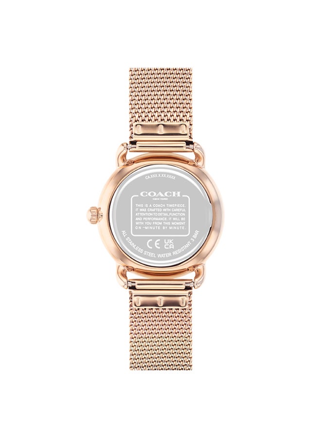 COACH ساعة يد نسائية من الستانلس ستيل بعقارب دائرية الشكل 14504222 - 28 ملم - Image 3