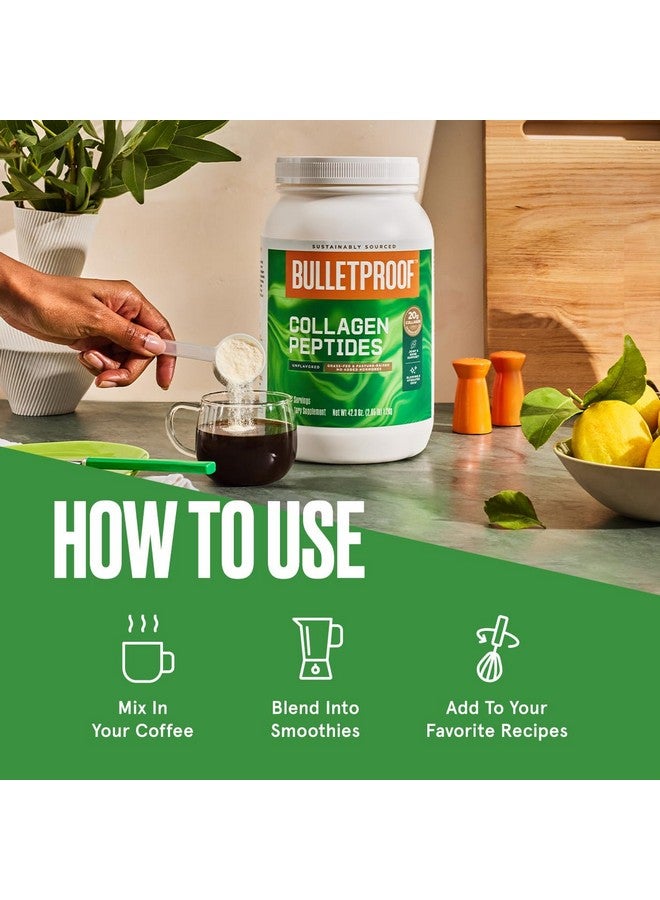 Bulletproof Unflavored Collagen Peptides Powder, 42.3 Ounces, Grass-Fed Collagen Protein and Amino Acids for Skin, Bones and Joints - Image 4