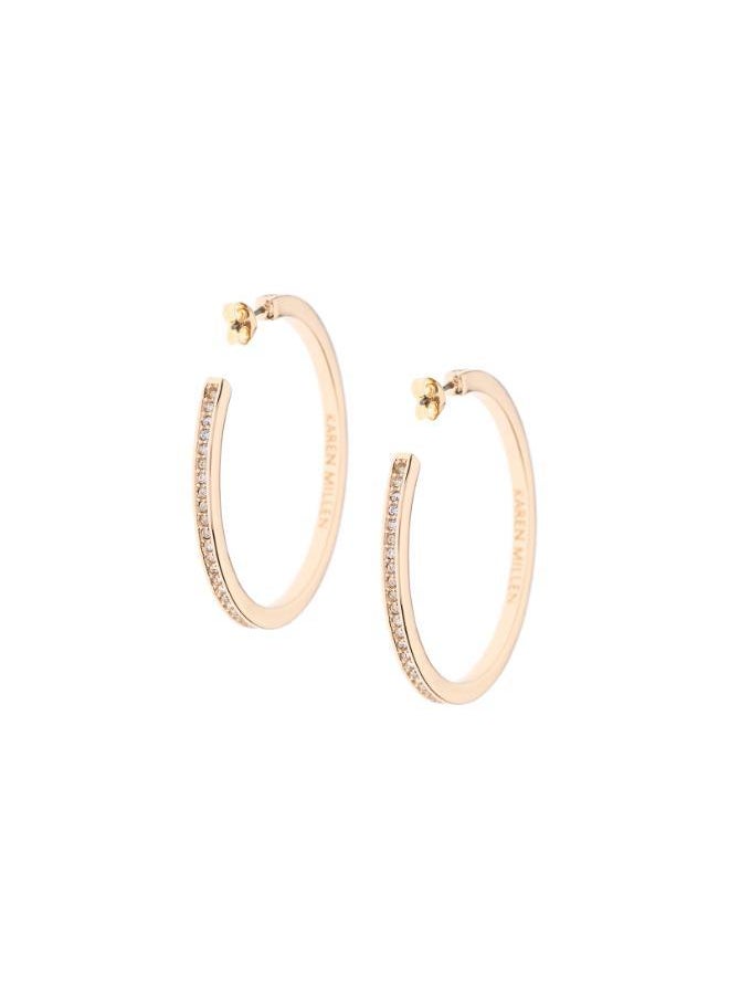 Karen Millen Large Crystal Hoop Earring  - Image 2