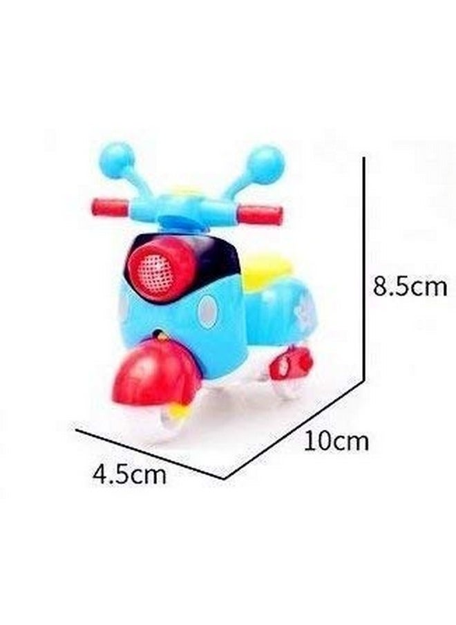 Shivsoft Cute Bright Color Push and Go Toy Vehicle Scooter for Kids (Multicolour)(8.5 x 6 x 5.cm)