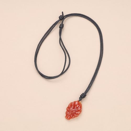 COAI Nine Tailed Fox Necklace Agate Necklace, Red Carnelian Necklace for Women - Image 5