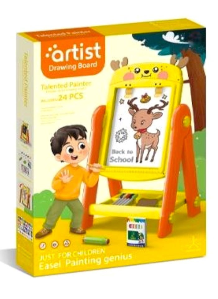 صندوق العاب حامل لوحة الرسم التعليمية مجموعة حامل تعليمي للأطفال  - Image 3