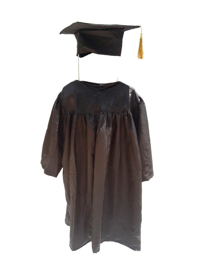 Kaku Fancy Dresses Kaku Fancy Dresses Graduation Gown With Hat & Stole/Scarf | Degree Costume For Convocation Dress For Boys & Girls (Black, 14-17 Years) - Silk  - Image 4