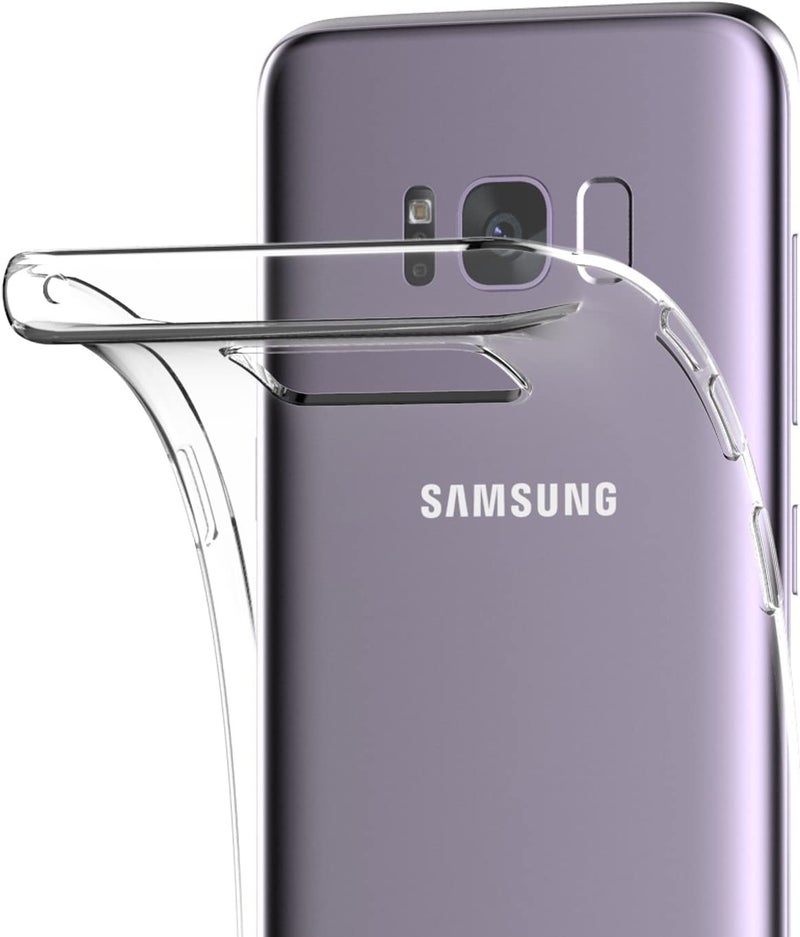 Nishtech غطاء خلفي هجين شفاف فائق النحافة مضاد للغبار مع حماية الكاميرا لهاتف سامسونج جالاكسي S8 بلس - Image 3