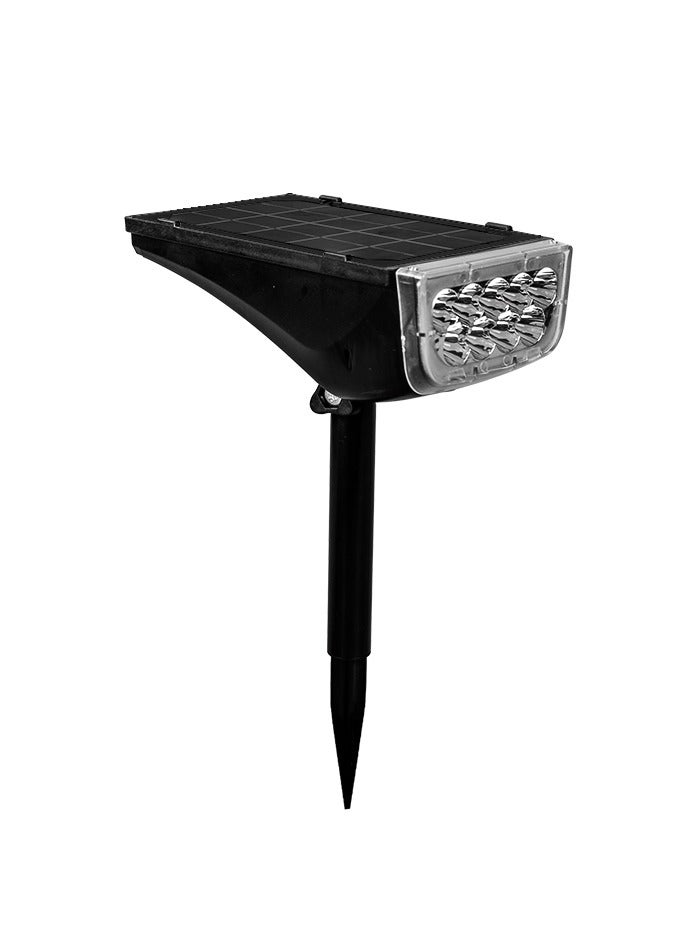 MODI Solar Spike Light (Warm White 3000K) with 3.7V 1200mAh 18650 Battery, 5V 1.7W Polysilicon Solar Panel, SMD LEDs, IP64 Waterproof Outdoor Light for Garden, Pathway, and Yard Lighting  - Image 1