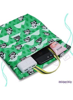 BEMBIKA Diaper Bag Organizing Pouches Travel Pouch Bags Diaper Bag Packing Cubes Wet Bag Diaper Clutch Baby Wipe Holder (Green Bottom Cow)  - Image 5