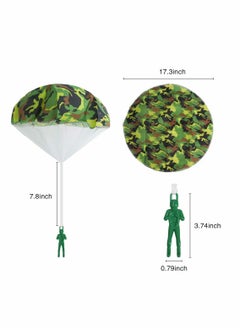 KASTWAVE 6 Pack Camo Parachute Toy Army for Kids Tangle Free Throwing Action Figures Hand Outdoor Games Toys Outside Gifts Boy and Girl  - Image 4