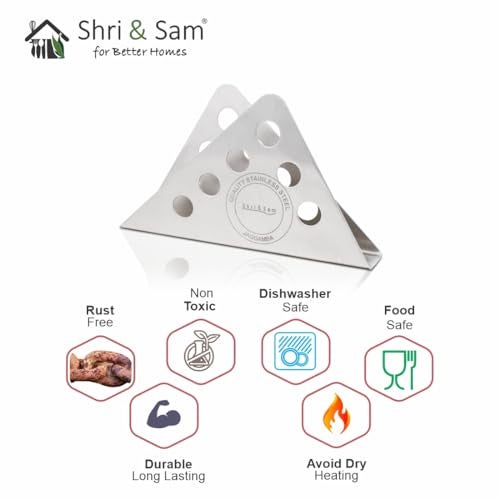 Shri & Sam High Grade Stainless Steel Napkin/Tissue Holder - Image 5