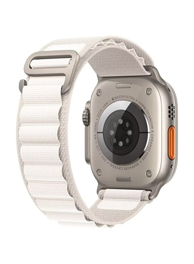 ELTRAZONE Alpine Loop Compatible with Apple Watch Ultra Band,Metal connector Rugged Woven Nylon Men G-Hook Strap for iWatch Series Ultra SE 49mm 45mm 44mm - Image 1