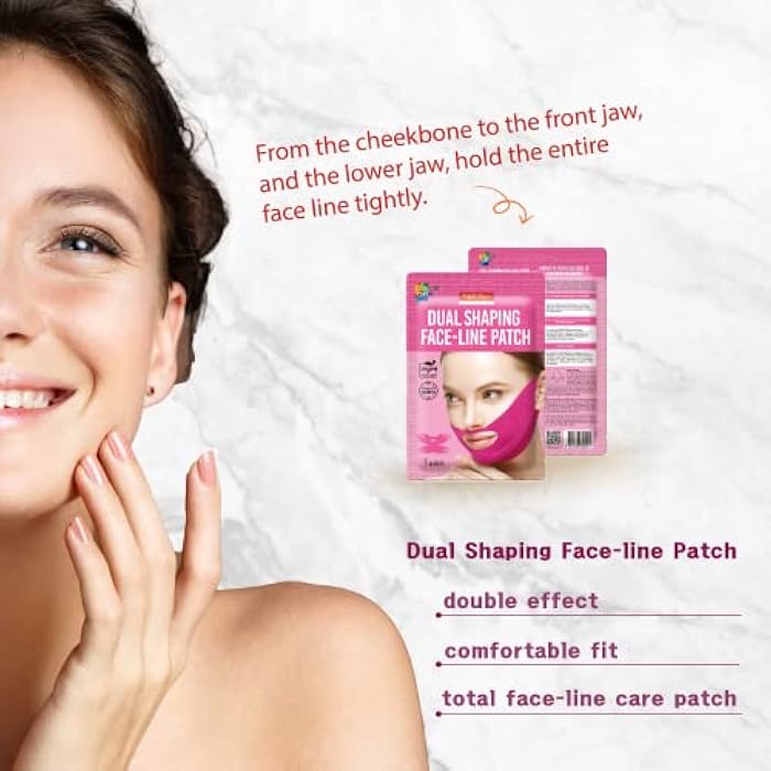 Purederm Dual Shaping Face-line Patch (5 Pack) - V Line Lifting Mask for Total Face-Line Care - Image 2