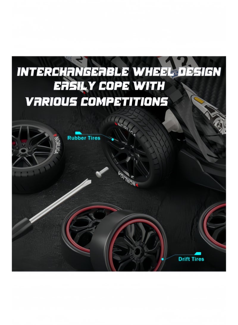 هالامودو سيارة دريفت صغيرة تعمل بالتحكم عن بعد بمقياس 1:14، دفع رباعي، سيارة دريفت صغيرة تعمل بالتحكم عن بعد، سيارة دريفت صغيرة تعمل بالتحكم عن بعد للأطفال - Image 4