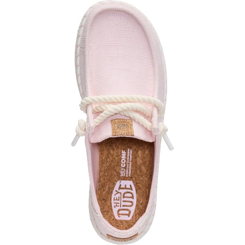 Women's Espadrille Slip-On Loafer for casual wear, woven jute upper, coral color, cork footbed for natural comfort and breathability - Image 5