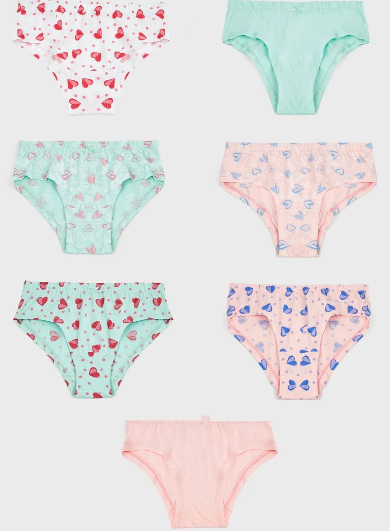 Pinata Pack Of 7 Printed Girls Hipster