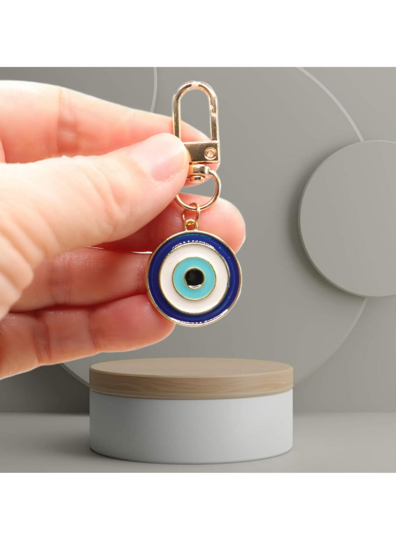 Oasisgalore Enamel Evil Eye Keychain | Good Luck Charm for Women | Perfect for Car Keys & Bags - Image 3