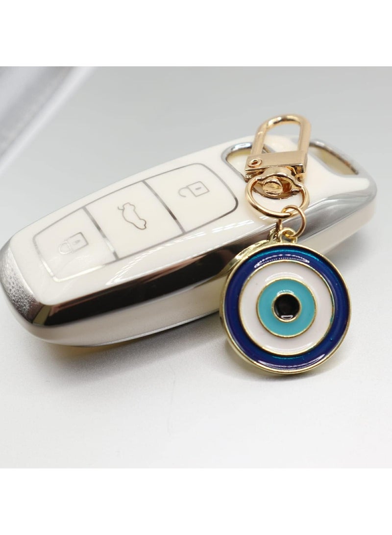Oasisgalore Enamel Evil Eye Keychain | Good Luck Charm for Women | Perfect for Car Keys & Bags - Image 5