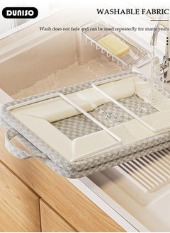 DUNISO 3 Pieces Foldable Closet Storage Organizer,Wardrobe Clothes Organizer with Steel Ring Support, Washable Closet Storage Boxes with Carrying Handles,Home Bedroom Office Cupboard Storage Basket & Storage Bins for Clothes,Jeans,Pants,Sweaters,Dress,Toys  - Image 5
