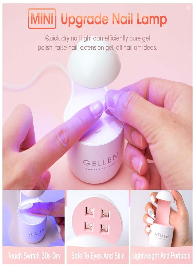 Gellen Gel Nail Kit Coffin 240pcs Nail Tips Extension Set with Everything, Etch X Nail Tips DIY Kit Long Coffin Gel Nail Glue U V Light for Women - Image 5