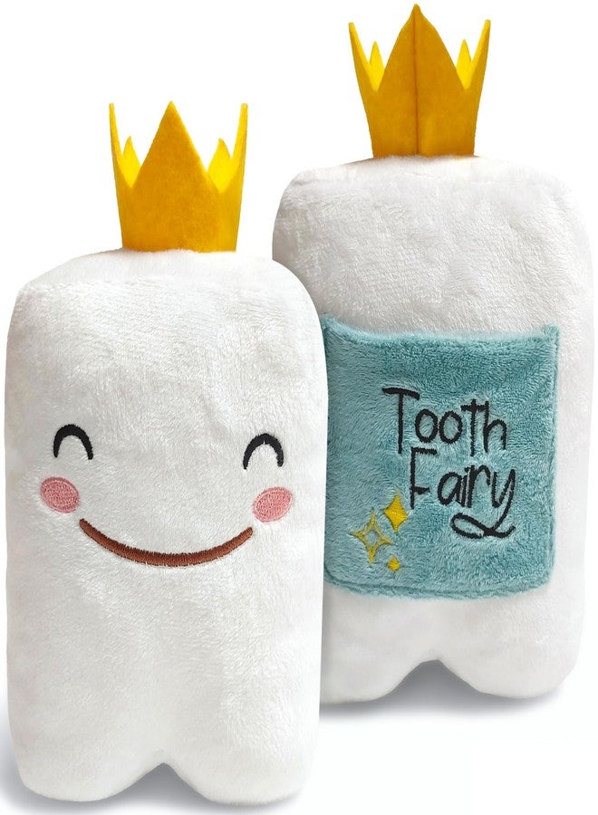 Cairn 6" Tooth Fairy Pillow with Back Pocket - Soft Plush Stuffed Animal Toy for Kids, Boy or Girl - Squishable Holder - Image 1