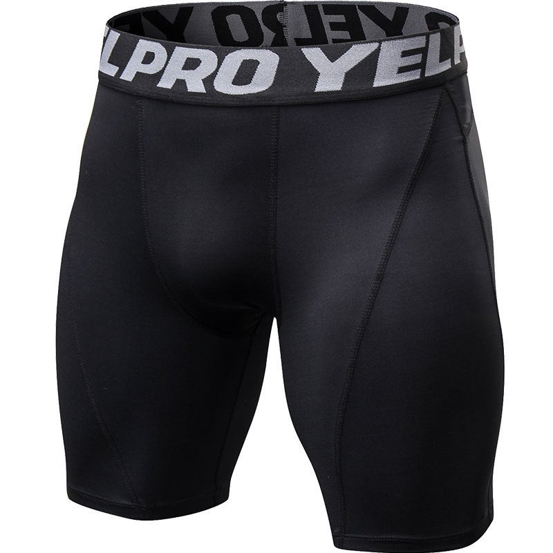 New Mens Tight PRO Fitness Running Training Basketball Sports Shorts AliExpress Breathable Quick-drying Stretch Pants Grey  - Image 3