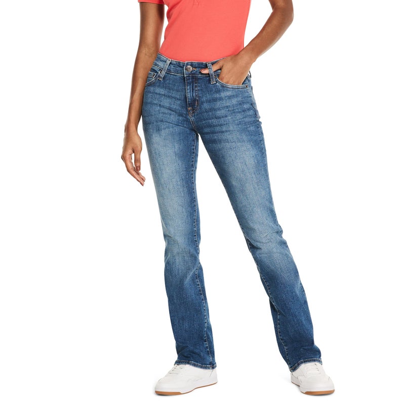 Aeropostale Aero Mid Rise Bootcut Jean, Medium Wash, 2 Short - Image 1