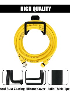 YIM-VIBEHAUS Metal Garden Hose Holder, Heavy Duty Water Hose Hanger, Multifunctional Wall Mounted for Outside Yard, Garage, Utility Room, Storage Room（Water Hose Not Include）  - Image 3