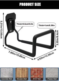 YIM-VIBEHAUS Metal Garden Hose Holder, Heavy Duty Water Hose Hanger, Multifunctional Wall Mounted for Outside Yard, Garage, Utility Room, Storage Room（Water Hose Not Include）  - Image 5