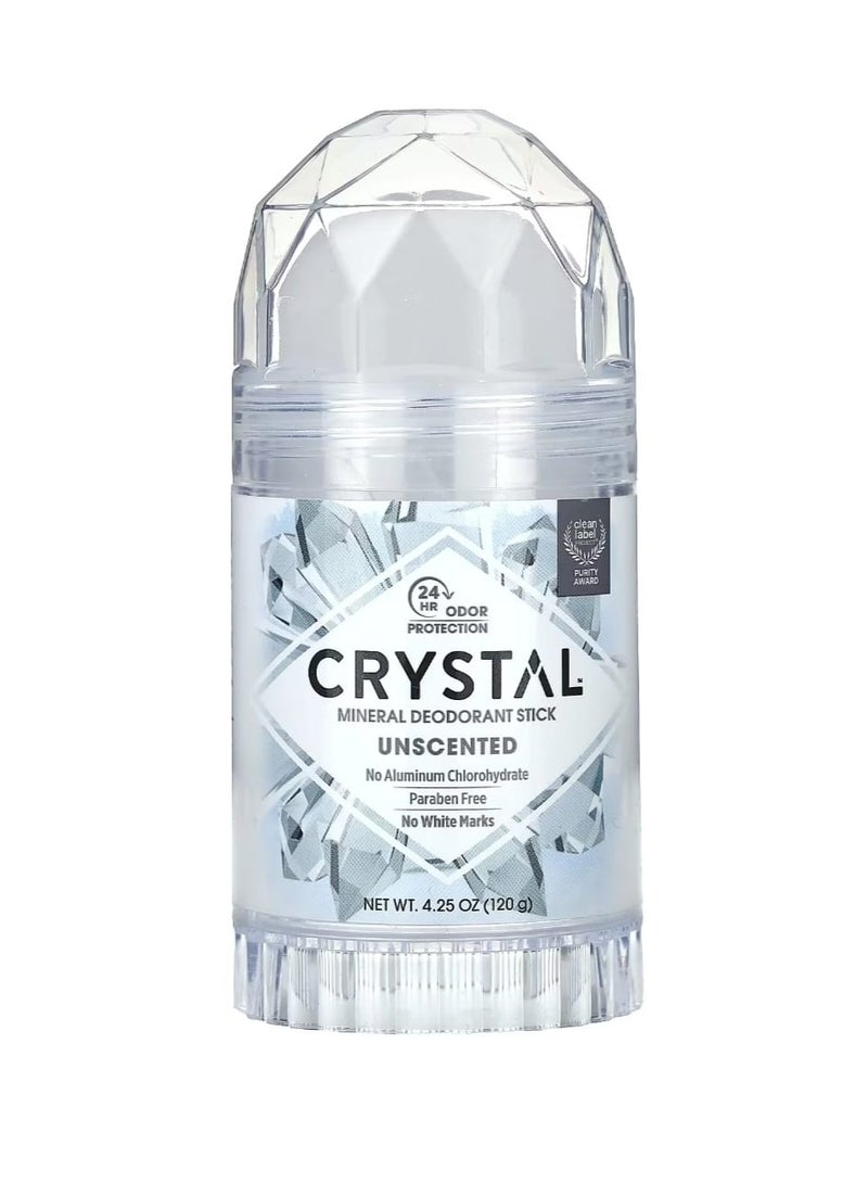 Crystal Mineral Deodorant Stick Unscented 4.25 oz (120 g) - Image 1