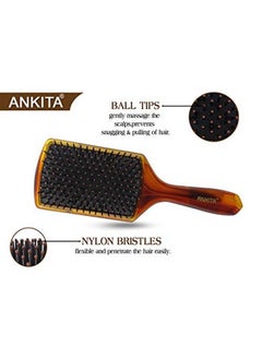 Ankita Hair Brush With Nylon Bristle (146 Shell)  - Image 4
