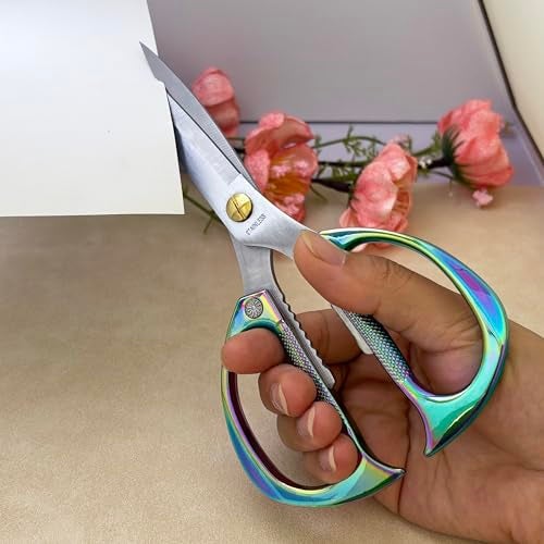 KISTARCH Kitchen Scissors All Purpose Heavy Duty Kitchen Shears for Food, Meat, Poultry, vegetable, Herbs| 7.5inches Utility Scissors for Cooking, Office, Fabric - Image 5