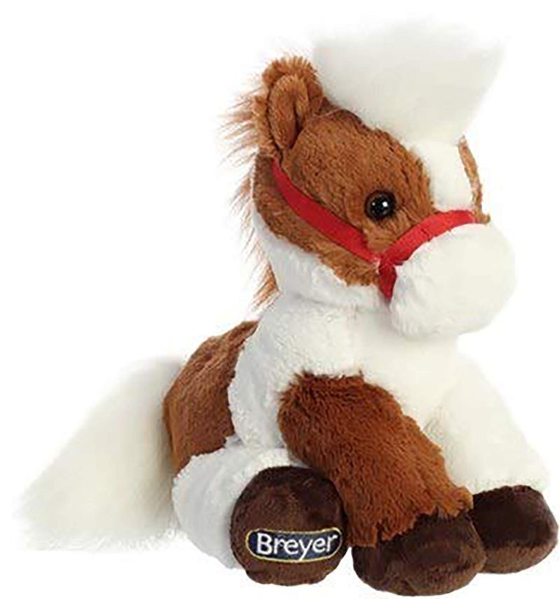 Breyer Aurora® Exquisite Pinto Horse Stuffed Animal - Realistic Detailing - Imaginative Play - Brown 11 Inches - Image 1