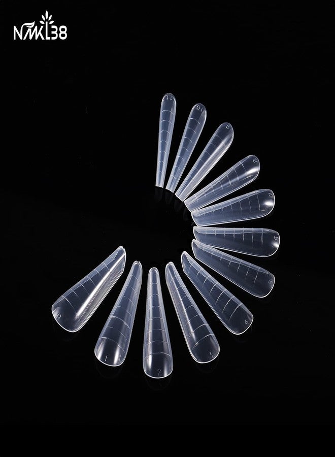 NMKL38 120Pcs Dual Forms Full Cover Nail Tips Upper Arched Extension Mold (Mold C) - Image 4