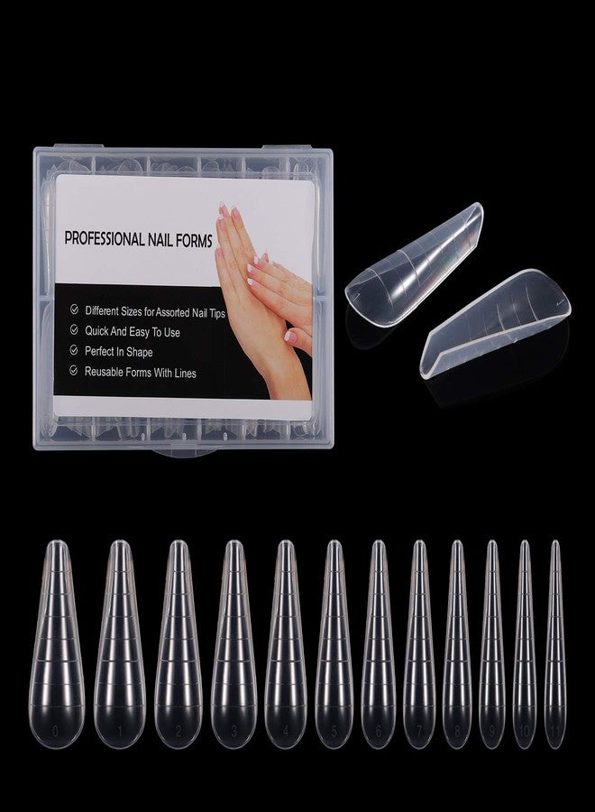 NMKL38 120Pcs Dual Forms Full Cover Nail Tips Upper Arched Extension Mold (Mold C) - Image 2