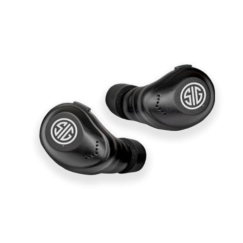 AXIL x SIG SAUER XCOR PRO Ear Buds Hearing Enhancement Protection Dust Water Resistant Shooting Noise Reduction Bluetooth Earbuds with Touch Control 2729 dB SNR2123 dB NRR - Image 1
