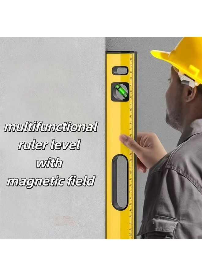 1pc Magnetic Spirit Level Ruler Aluminum Alloy Horizontal Vertical Measuring Tool - Image 5