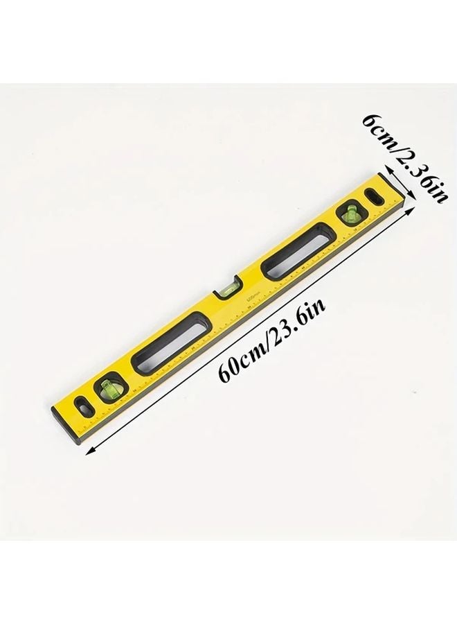 1pc Magnetic Spirit Level Ruler Aluminum Alloy Horizontal Vertical Measuring Tool - Image 3