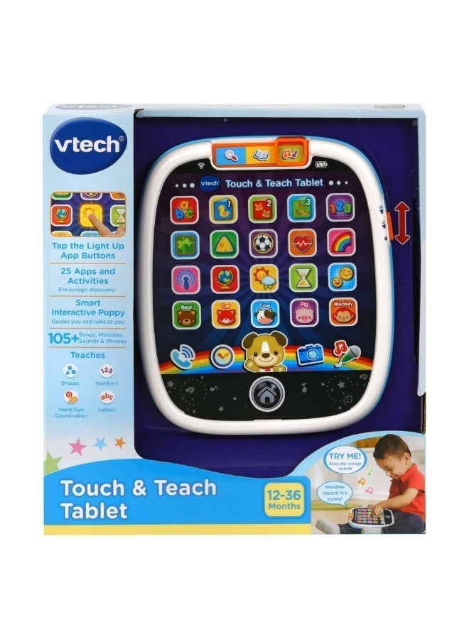Vtech - Touch & Teach tablet - multicolor | Includes 25 pretend light-up app buttons, | 3 modes of play, light up glowing home button,| suitable ages 12m + up - Image 3