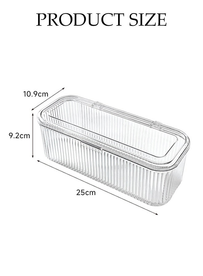 DUNISO Tea Bag Holder with Lid,Stackable Tea Bag Storage Organizer,Tea Bag Box for Kitchen Cabinet, Countertop, Pantry, Seasoning Packets - Image 2