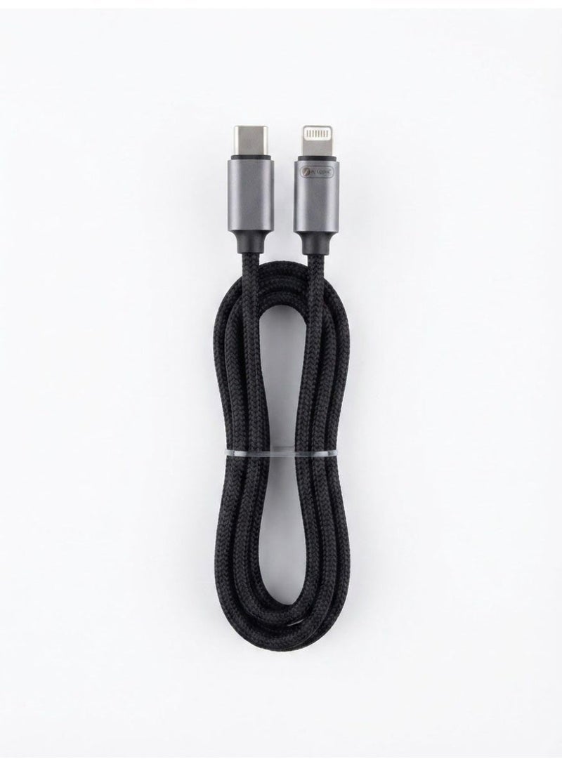 نيورك كابل N YORK UC867 لايتنينغ PD مضفّر – مزامنة سريعة، تصميم متين، USB‑C إلى لايتنينغ - Image 3