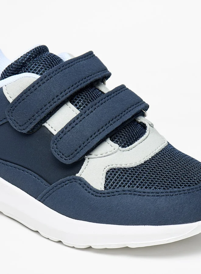 ال بي ال من شو اكسبرس Boys Panelled Sneakers with Hook and Loop Closure