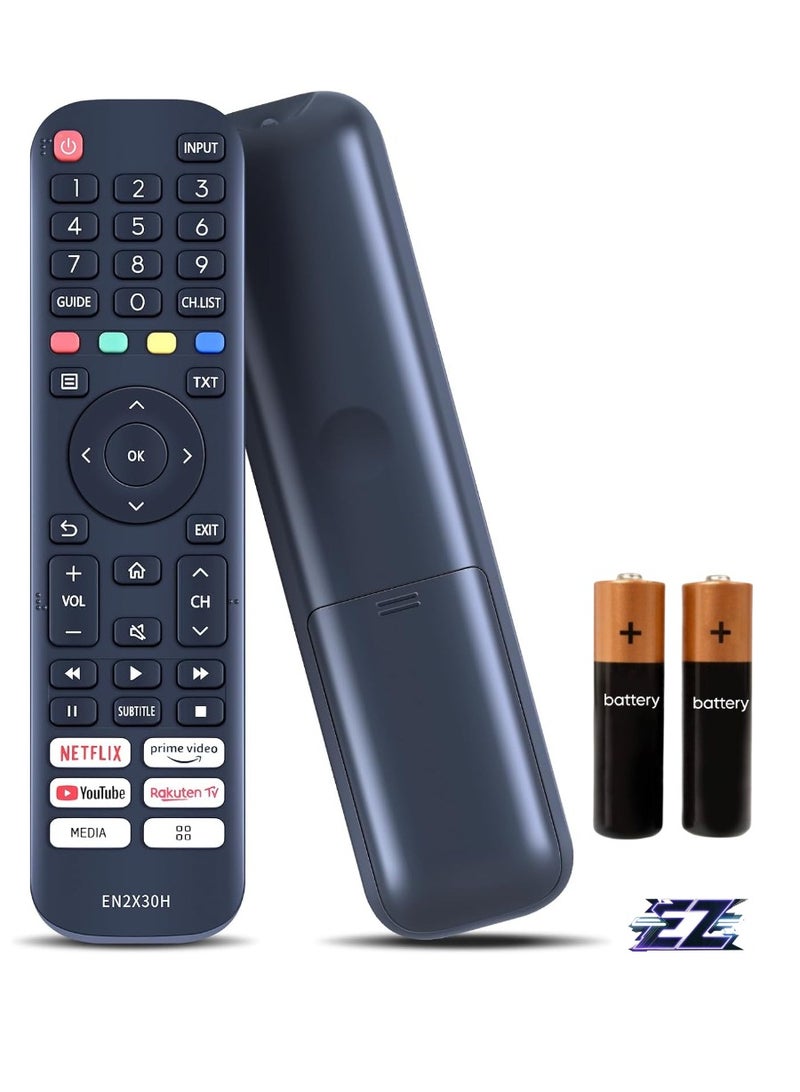 ELTRAZONE Remote Control EN2X30H for Hisense Vidaa TV Models: 32A5620F, 40A5620F, 32A5600F, 40A5600F, A20251K, A5620F, A5600F, T279824 – Replacement Remote with Full Compatibility and Enhanced Features - Image 1