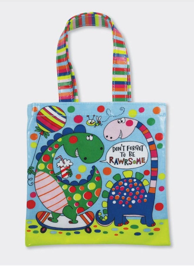 Rachel Ellen Childrens Dinosaur Mini Tote Bag 