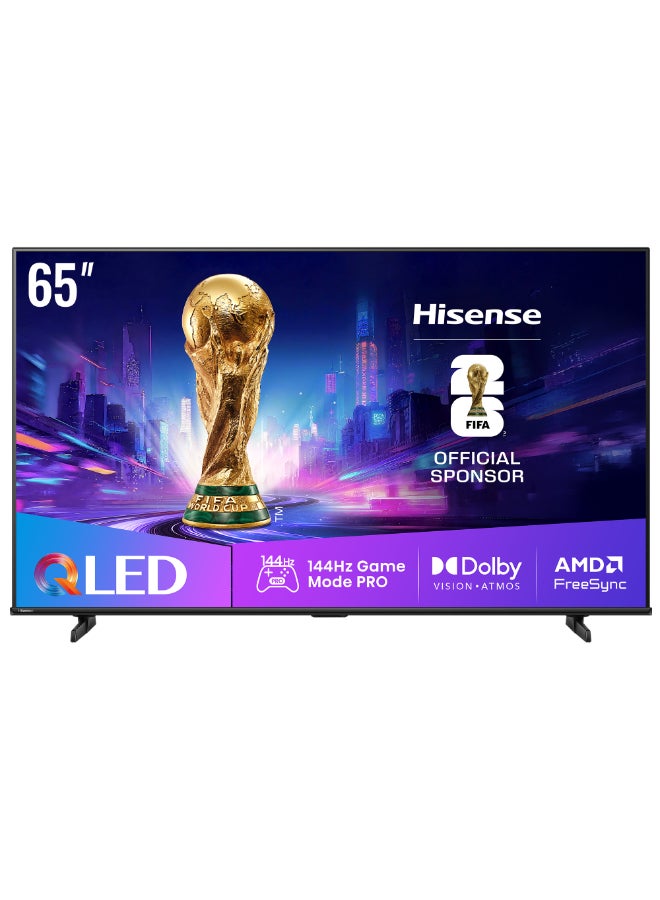 65-inch QLED 144Hz Smart TV E8Q-Quantum Dot Colour, AI Picture, Dolby Vision, Dolby Atmos, Share to TV, Voice Control, Filmmaker Mode, Youtube, Netflix, Disney+ 65E8Q (2025 UAE Version) 65E8Q black