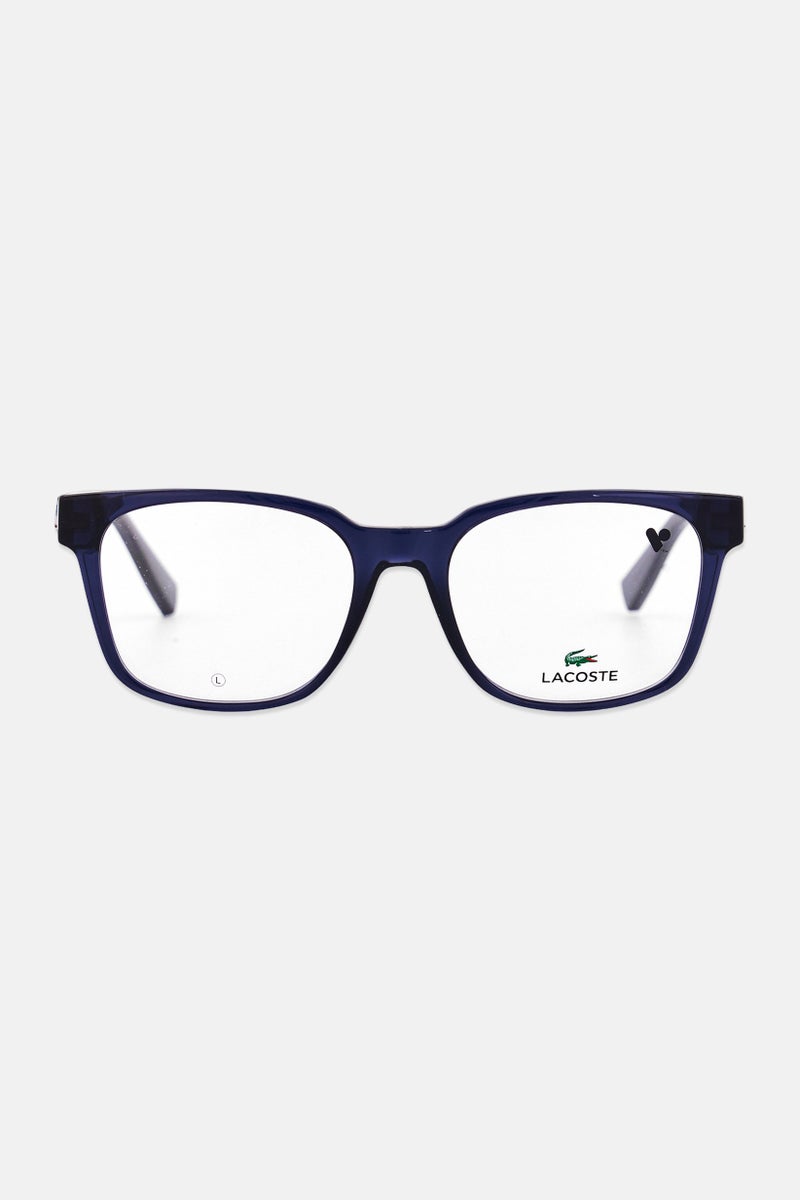 LACOSTE Men L2947 Square Reading Glasses, Navy Blue - Image 1