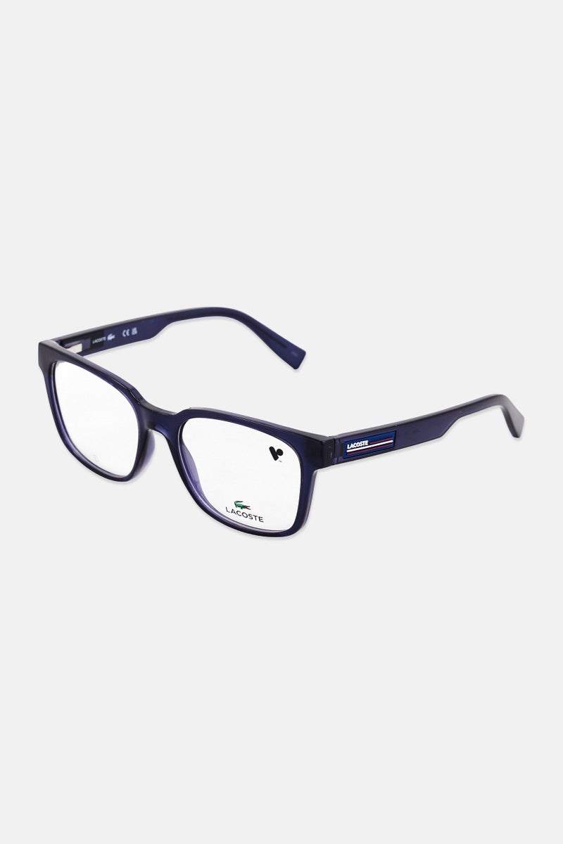 LACOSTE Men L2947 Square Reading Glasses, Navy Blue - Image 3