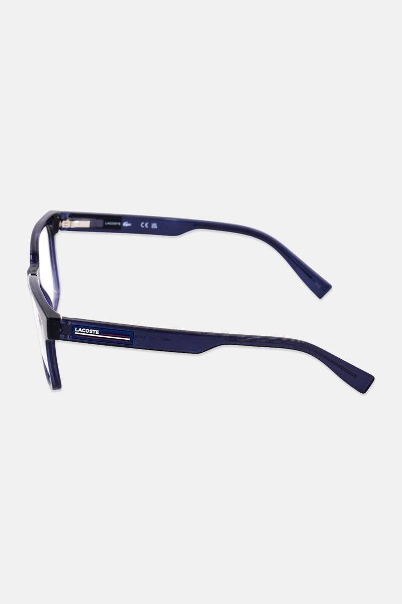 LACOSTE Men L2947 Square Reading Glasses, Navy Blue - Image 4